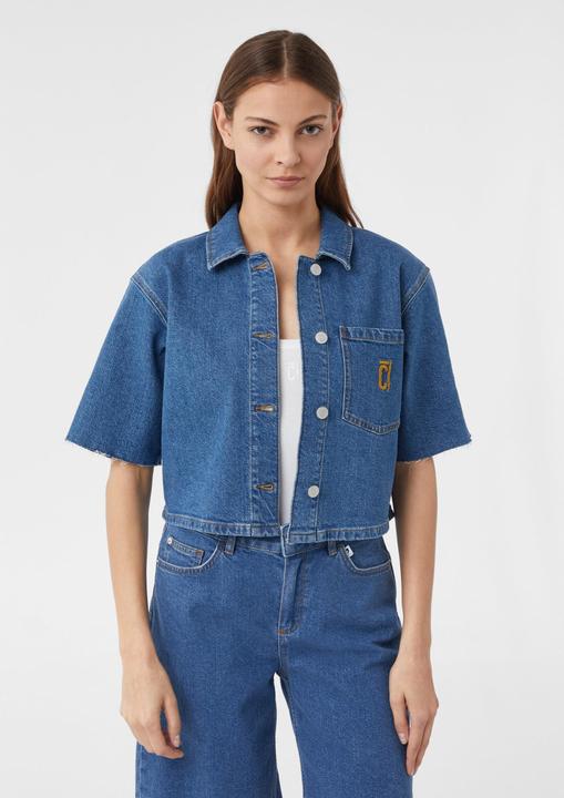 Immagine prodotto Comma Bluse Kurzes Denim-Hemd im Boxy Fit (36)