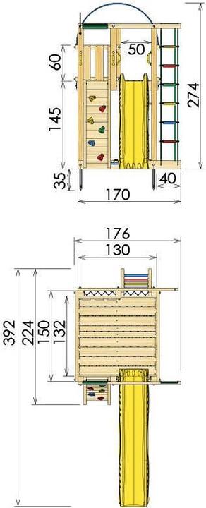 Produktbild Jungle Gym Spielturm Villa