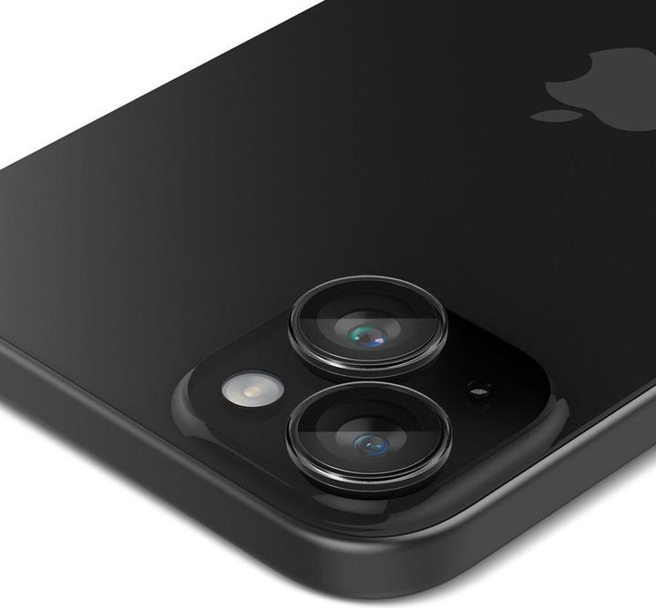Image du produit Spigen Glas.tR EZ Fit Optik Pro Camera Cover pour iPhone 15 / iPhone 15 Plus - 2 pcs. (2 pièce(s), Apple iPhone 15)
