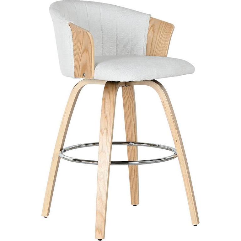 Esprit, Sgabello + Pouf, Stool Home White Wood 58 x 56 x 86 cm