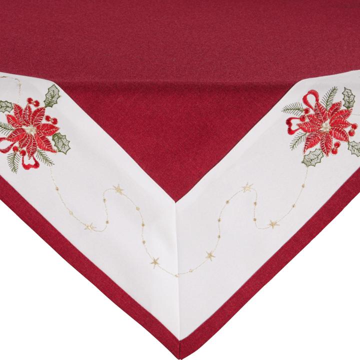 Erwin Müller Centre blanket "Poinsettia" (110 x 110 cm)