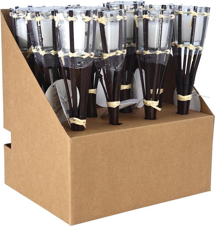 Actual product image Garden torch wax bamboo 30cm