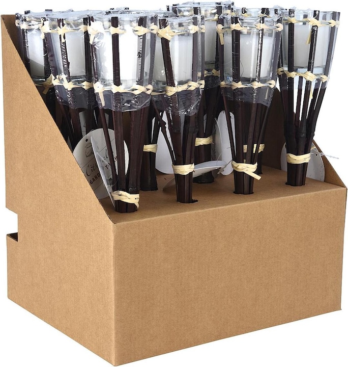 Actual product image Garden torch wax bamboo 30cm