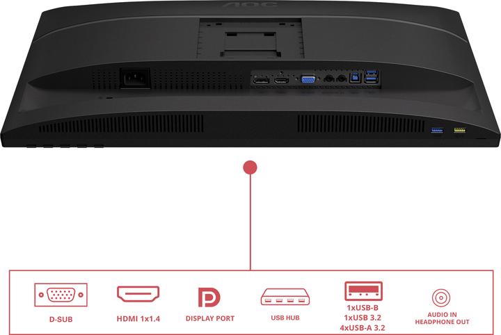 Immagine prodotto AOC X24E4U - 24 Zoll WUXGA Monitor, Laut (1920 x 1200 pixel, 24")