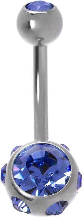 Image du produit Bijouteria Piercing nombril (Cristallin, Acier chirurgical 316L)