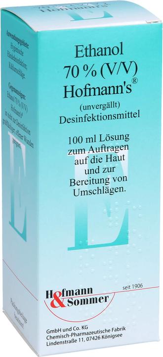 Produktbild Hofmann & Sommer Ethanol 70% (V/V) Hofmann's, 100 ml LOE (100 ml)