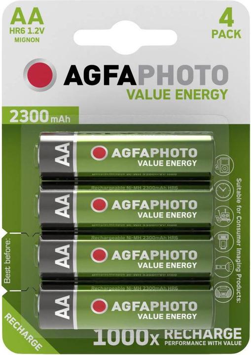 Produktbild AGFAPHOTO Accu HR6 2300 (4 Stk., AA, 2300 mAh)