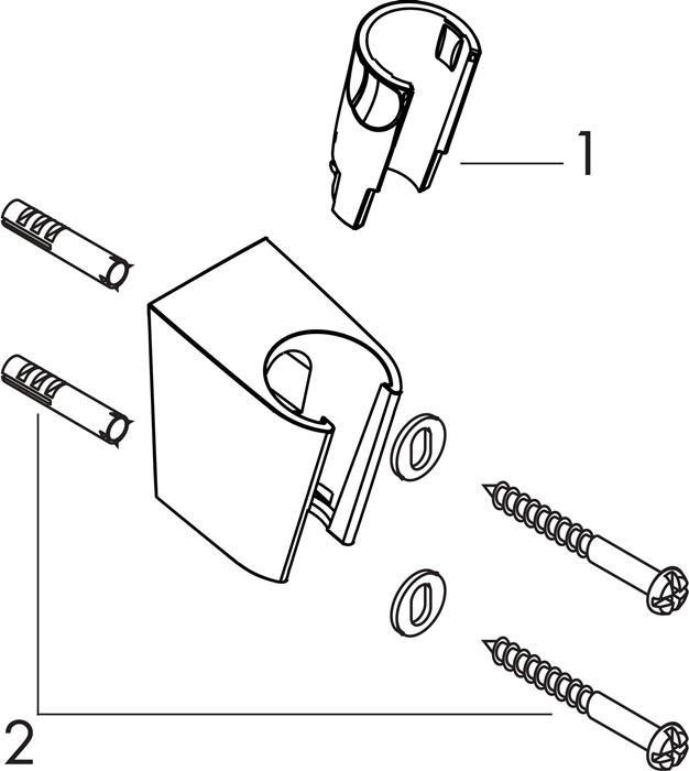 Produktbild hansgrohe Duschkopfhalterung Porter S
