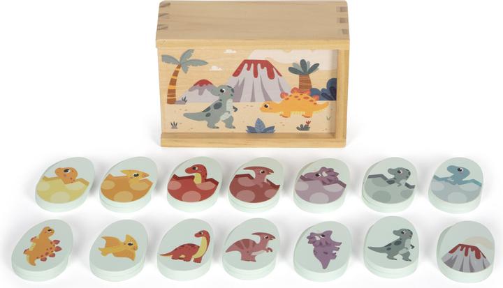 Actual product image small foot Memory "Dino" (German, Multilingual, 2 - 4 Players)