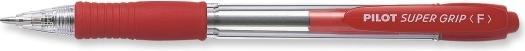 Produktbild Pilot Kugelschreiber Super Grip 0,3mm F rot nicht dokumentenecht Farbe des Schaftes: transparent (Rot, 1 x)