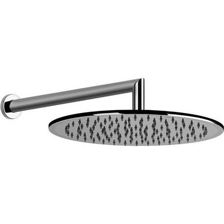 Gessi, Duschbrause, Emporio Antikalk-Kopfbrause mit Gelenk, runder Wandarm und Rosette D60 mm, Länge 348 mm, 4737 (15 l/...