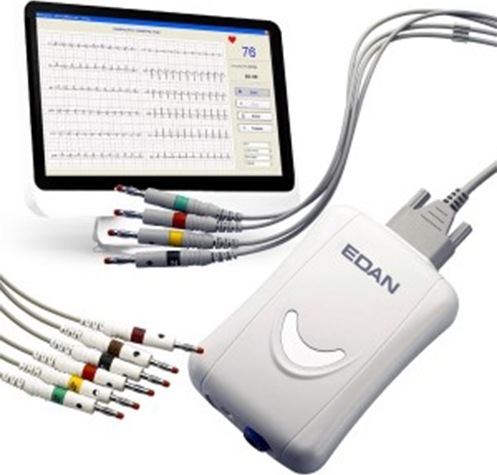 Edan ECG de repos SE-1515 DP12 (USB)