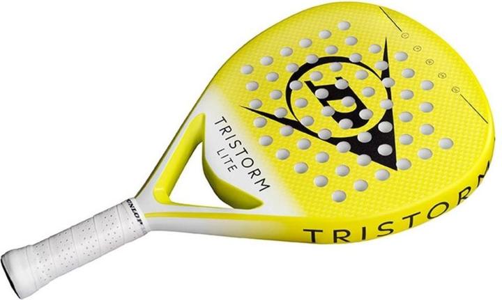 Actual product image Dunlop Padel racket Tristorm Lite Yellow white (2025)