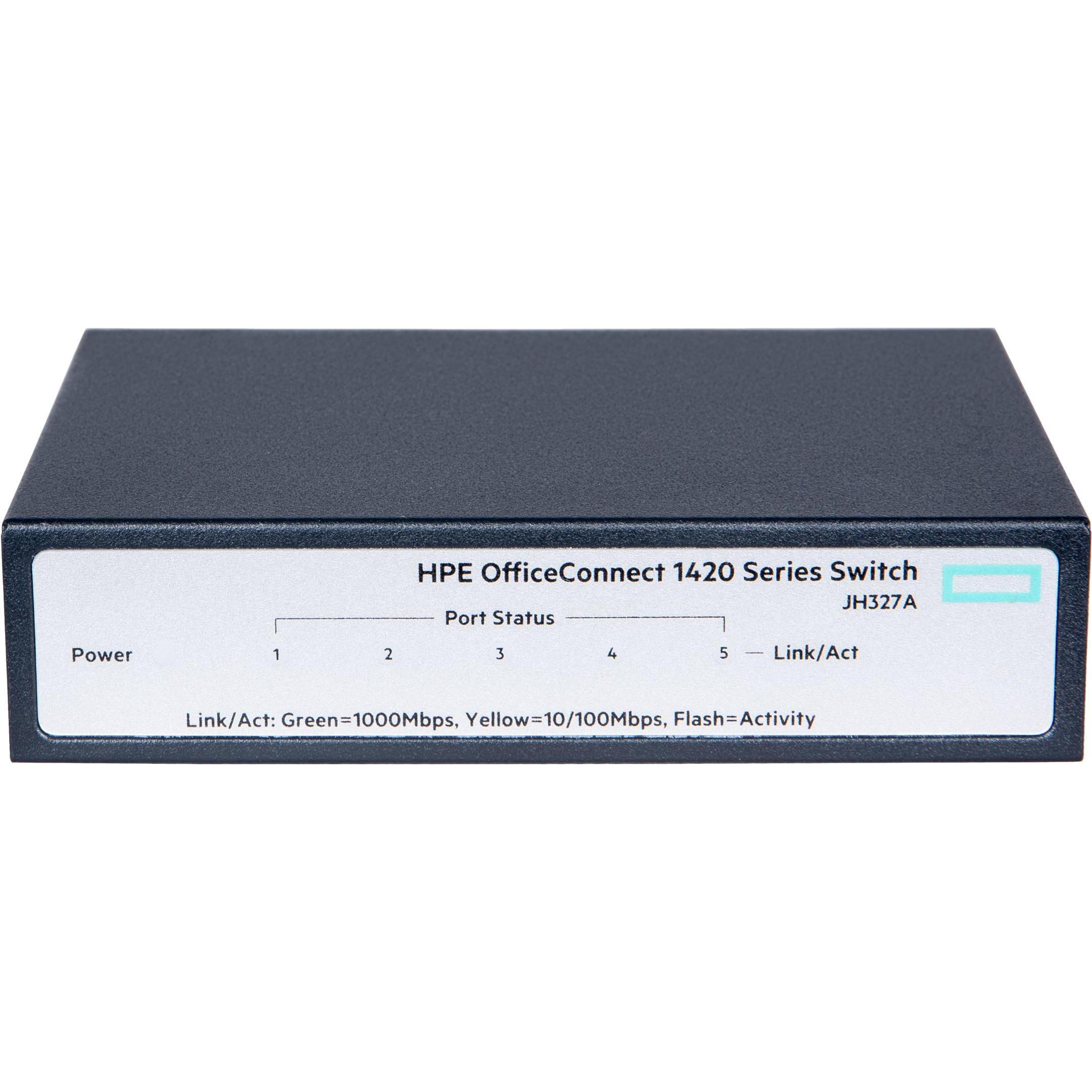 Aruba 1420-5g (5 Ports), Netzwerk Switch, Schwarz