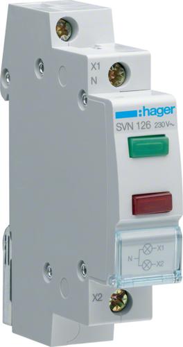 Actual product image Hager LED indicator light