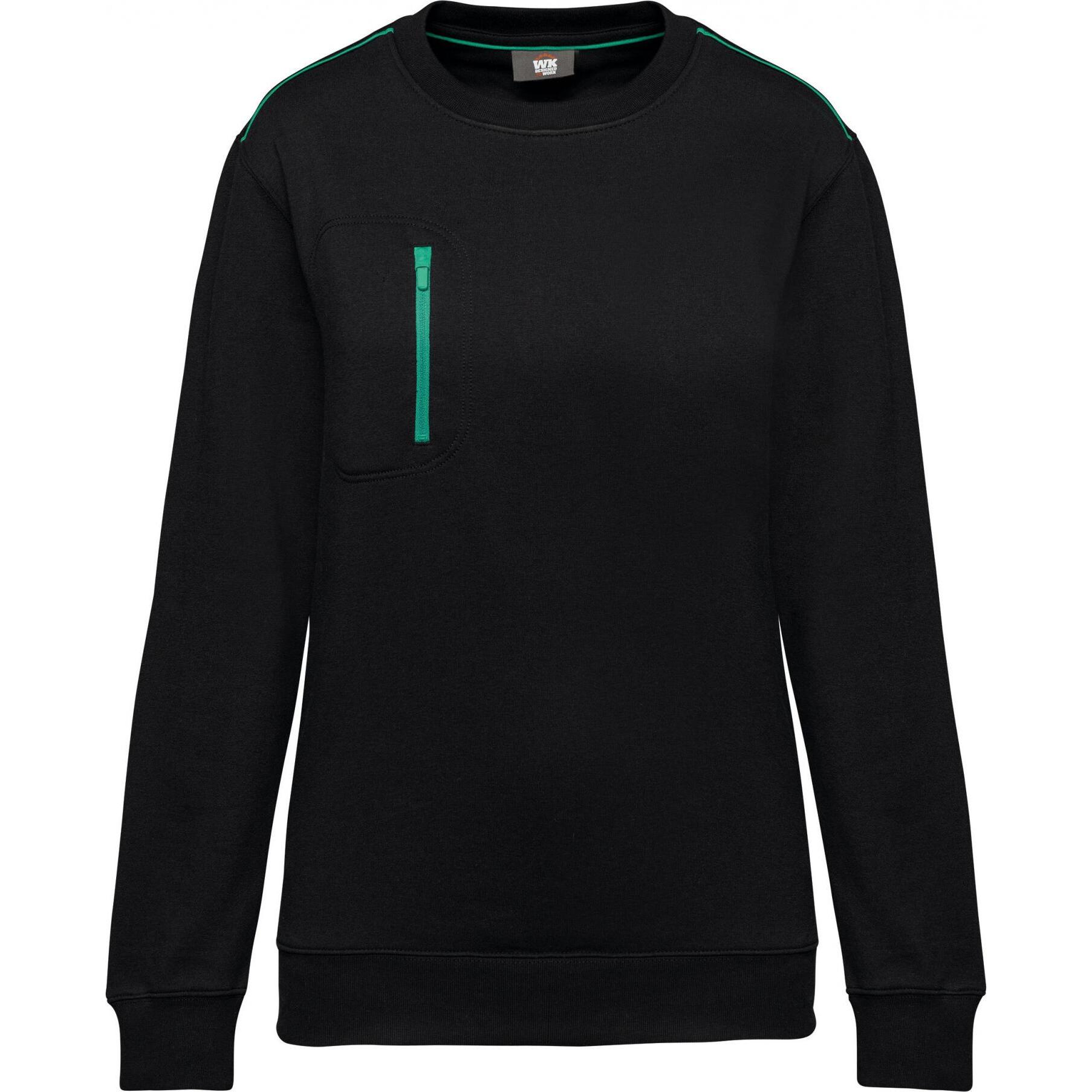 Kariban, Herren, Pullover, DayToDay, Schwarz, Grün, (XL)