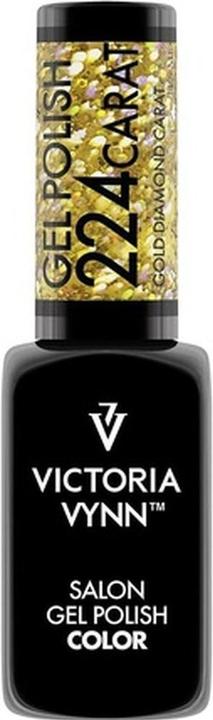 Immagine prodotto Visconti Di Modrone Victoria Vynn Carat Collection UV LED Gel Polish Manicure ibrida per unghie Soak Off 224 Oro (Vernice UV gel)