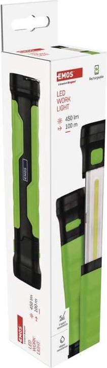 Immagine prodotto Emos Torcia LED COB P4541, 450 lm, 2000 mAh, ricaricabile (19.70 cm, 450 lm)