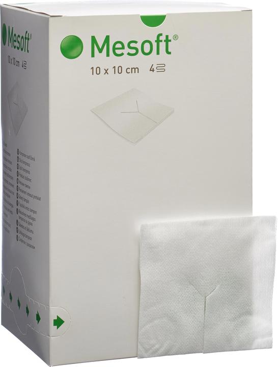 Actual product image Mesoft Schlitzkompressen 10x10cm sterril