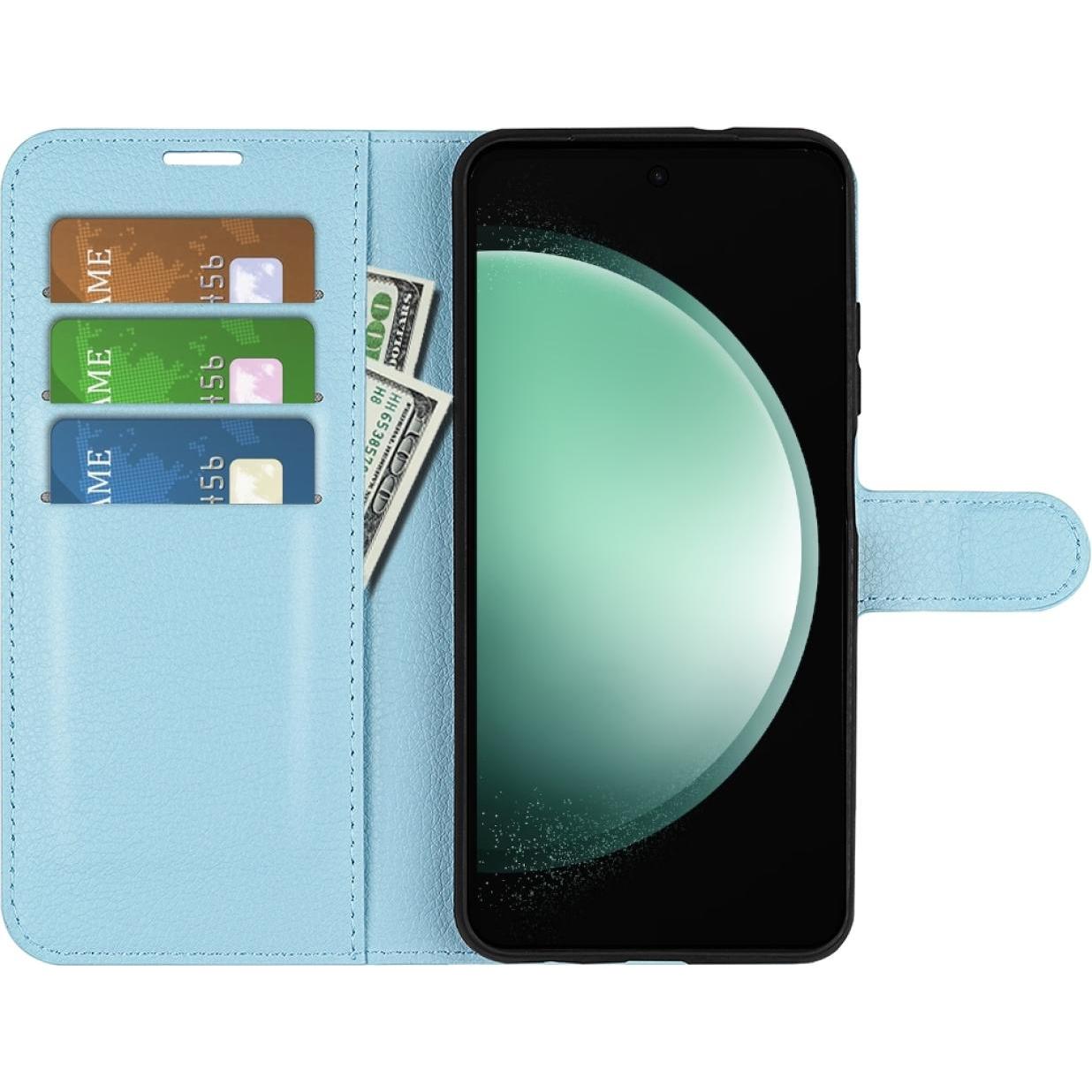Screenguard Samsung Galaxy S23 FE Leather Guard Lederhülle (Samsung Galaxy S23 FE), Smartphone Hülle, Blau