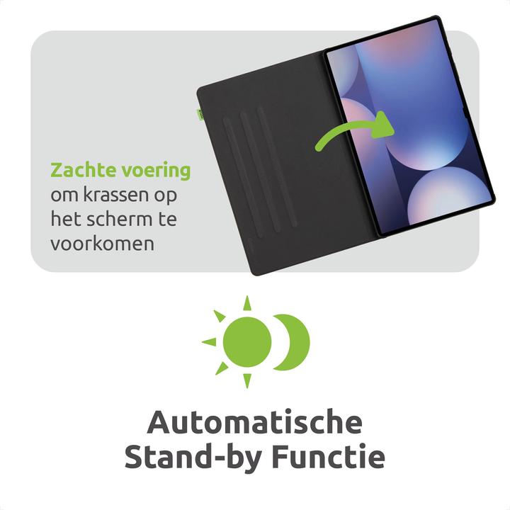 Actual product image Gecko Covers EasyClick Cactus Black book cover (Galaxy Tab S10 Ultra)
