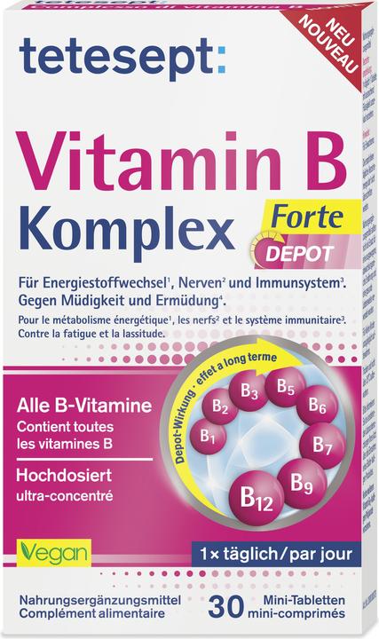 Image du produit Tetesept Vitamin B-Komplex (30 pcs, Cachets)
