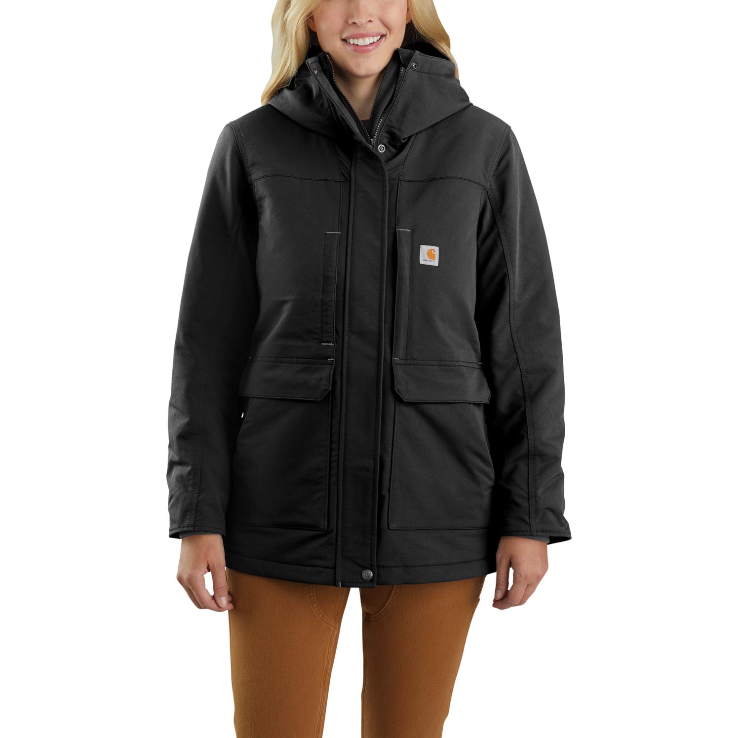 Carhartt, Herren, Jacke, Super Dux Coat Black Gr.L (L), Schwarz, L