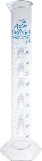 Actual product image RS PRO TPX measuring cylinder Class A 100ml