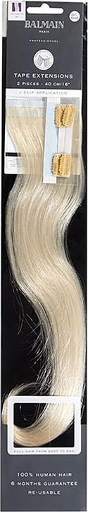 Produktbild Balmain Tape Extension Echthaar 40cm Länge 01 Schwarz 27g - 2er Pack (1 Black, 40 cm)