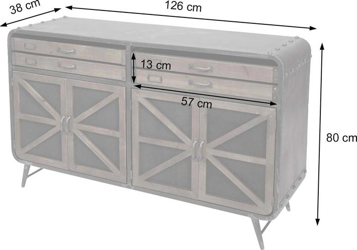Produktbild MCW F91-W-K (126 x 38 x 128 cm)