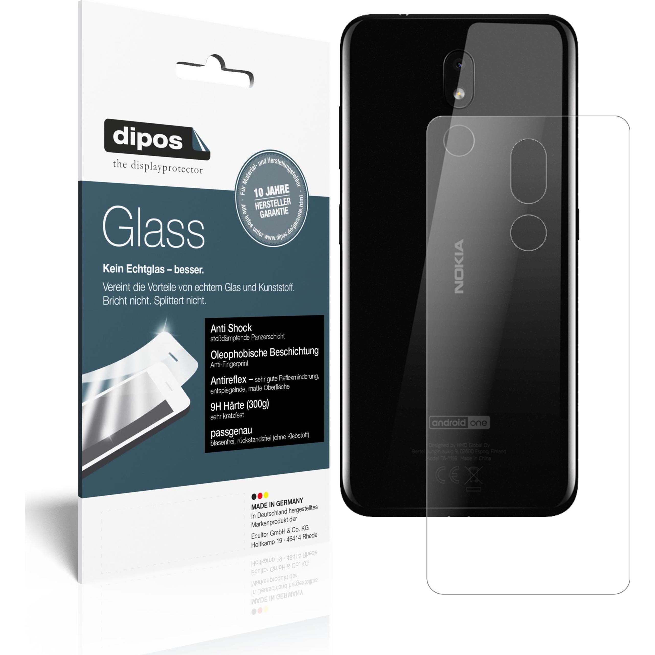 Dipos Displayschutz Anti-Shock (2 Stück, Nokia 3.2), Smartphone Schutzfolie, Transparent
