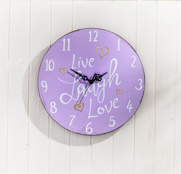 Actual product image Rayher MDF board "Wall clock", Ø approx. 30 cm, hole Ø approx. 1cm (30 cm)