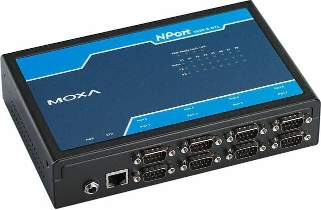 Actual product image Moxa Nport Device Server Desktop M 5610-8-DTL 8-PORT RS-23