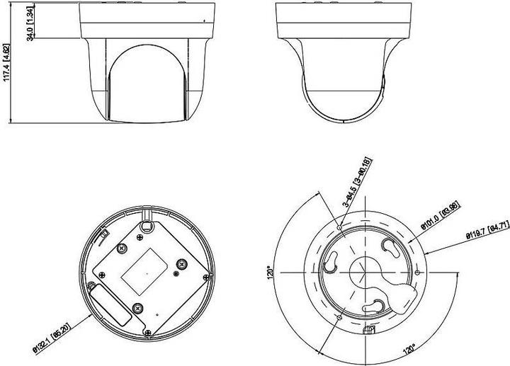 Produktbild Dahua SD29204DB-GNY-W IP-KAMERA (1920 x 1080 Pixels)