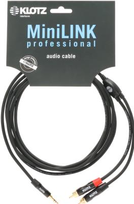 Actual product image Klotz Cable jack 3.5 mm - RCA (Cinch) x2 1.5 m black (1.50 m)