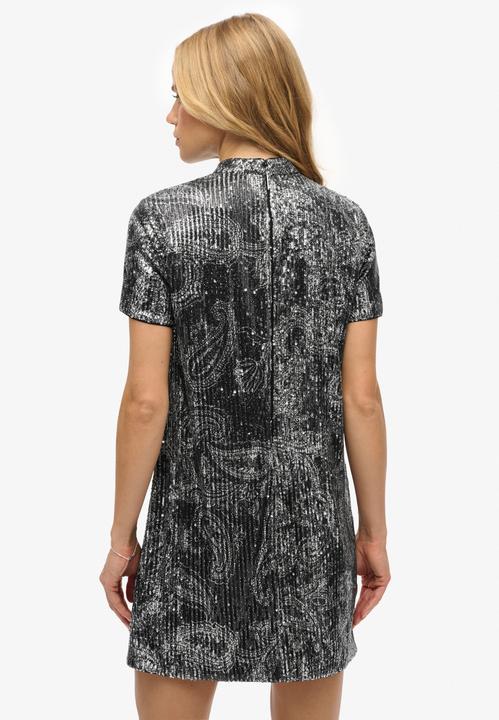 Image du produit Superdry Robe T-shirt Mini à Paillettes (L)