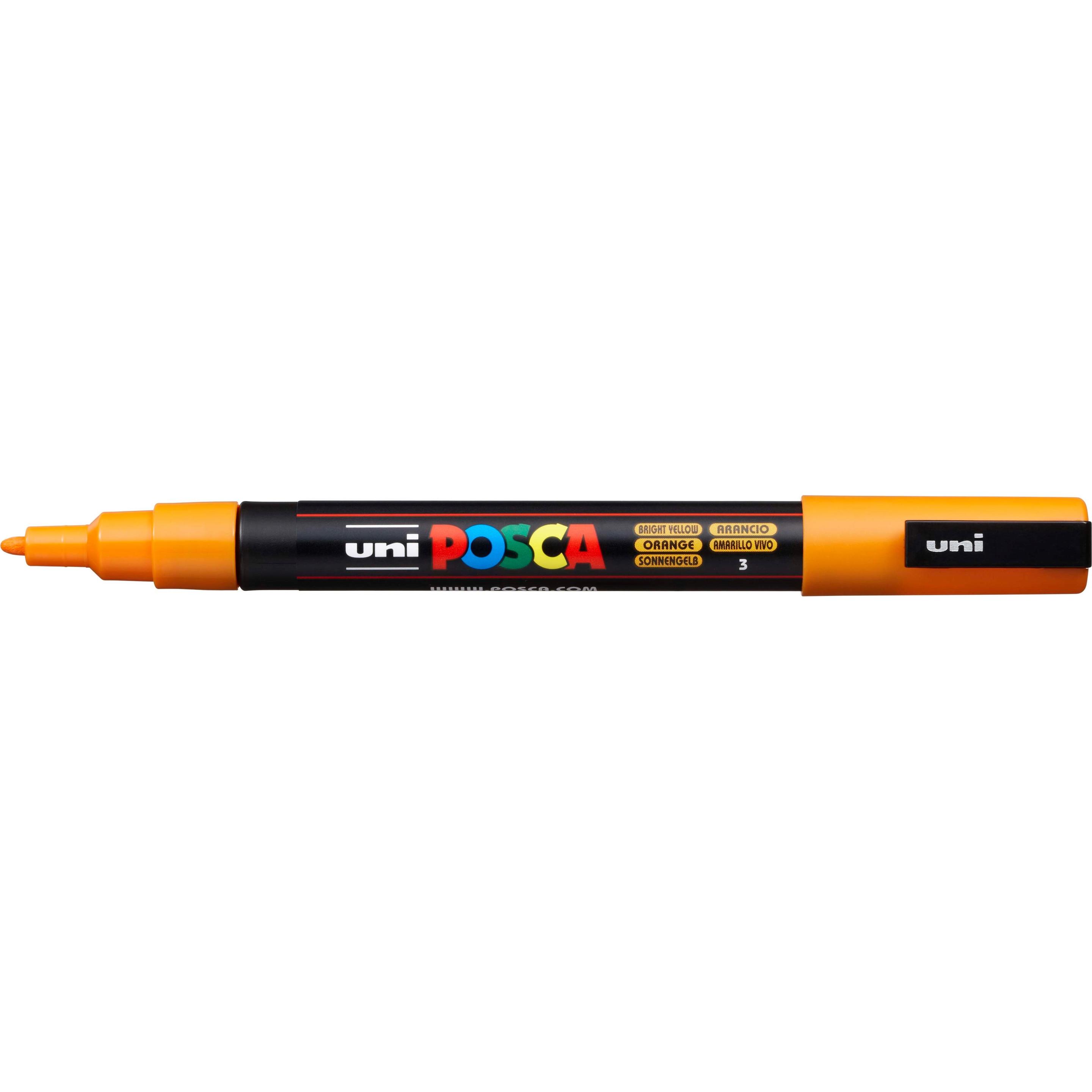 6x Posca, Marker, Marker PC-3M Rundspitze (Gelb, 1.30 mm, 1 x)