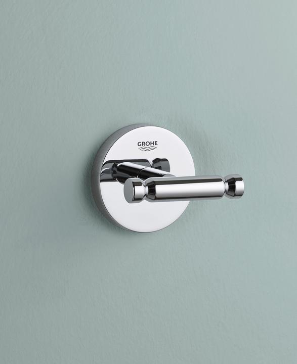 Actual product image Grohe Construction Cosmopolitan bathrobe hooks