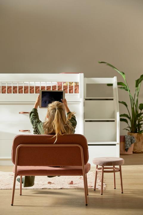 Image du produit Lifetime Kidsrooms Chill tabouret avec assise rembourrée Rose blush (Chaise haute)