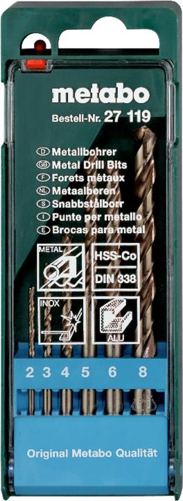 Actual product image Metabo HSSCoDrill cassette (2, 3, 4, 5, 6, 8 mm)