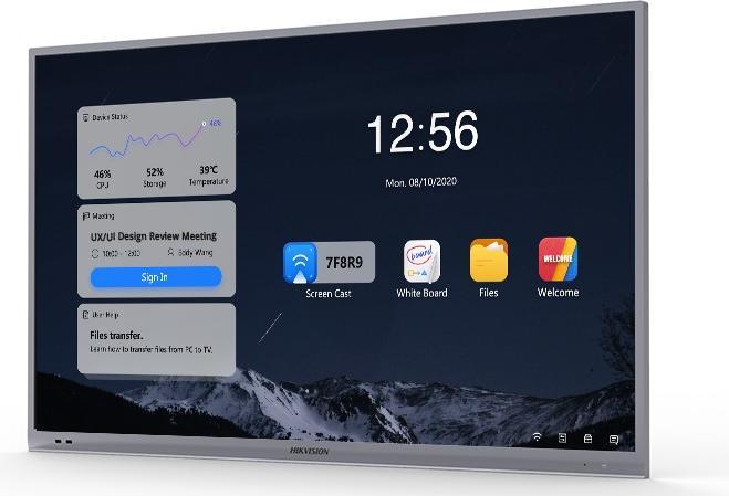 Actual product image Hikvision HIK 65 Interactive Display education DS-D5B65RB/C (4096 x 2160 pixels, 65")