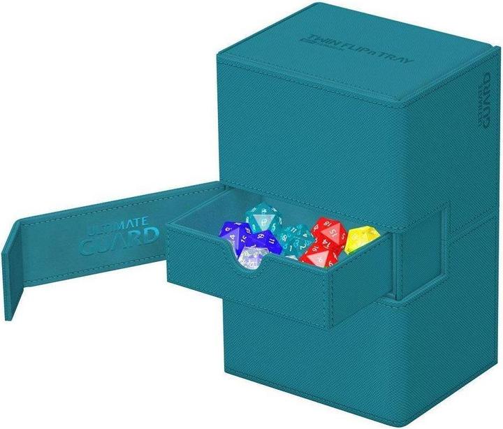Produktbild Ultimate Guard Twin Flip'n'Tray 160+ XenoSkin Monocolor Bleu Pétrole