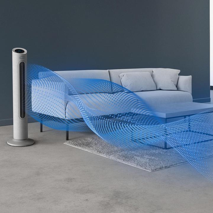 Produktbild Rowenta VU6980 Eole Home Turmventilator grau (40 dB)