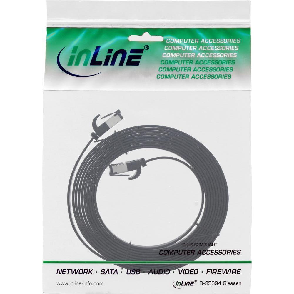 Thumbnail - InLine Patchkabel flach (U/FTP, CAT6a, 2 m), Netzwerkkabel