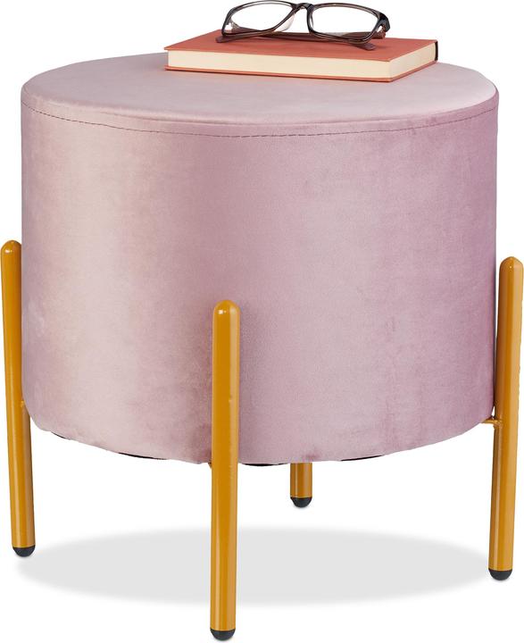 Produktbild Relaxdays Samt-Hocker