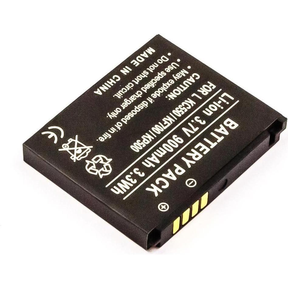 CoreParts Battery for Mobile (1 Zellen, 900 mAh), Notebook Akku, Schwarz