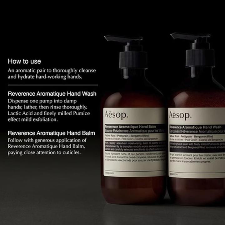 Immagine prodotto Aesop Duetto aromatico ammorbidente per la pelle con note legnose (Sapone liquido, 50 ml)