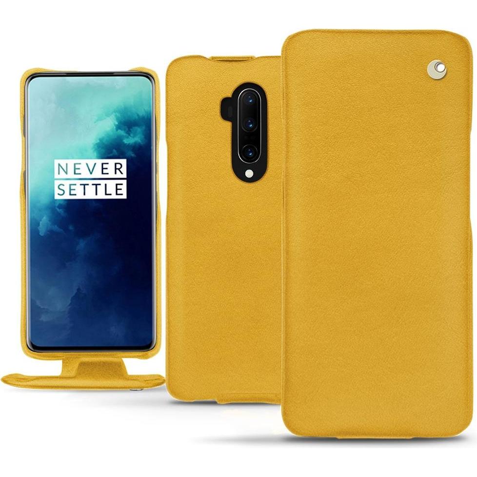 Noreve Lederschutzhülle vertikal (OnePlus 7T Pro), Smartphone Hülle, Orange