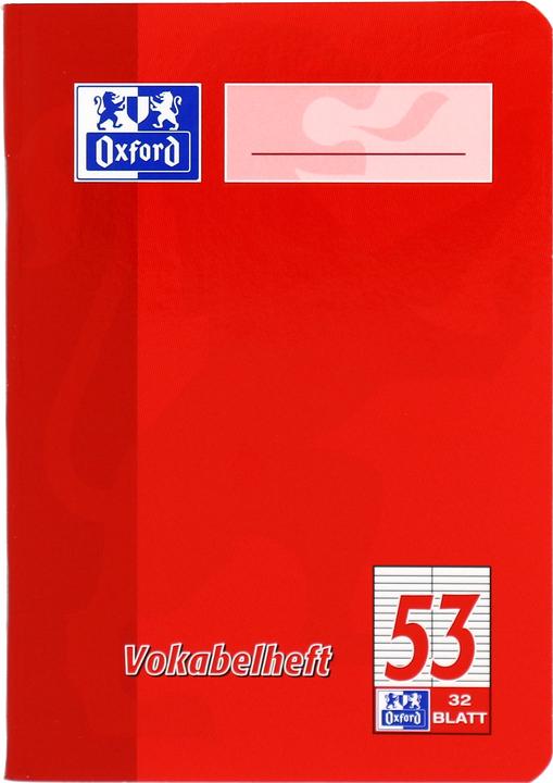 Produktbild Oxford Vokabelheft (A6, Liniert, Harter Einband)