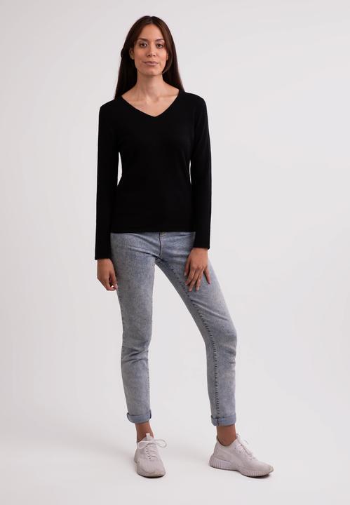 Actual product image Cash-Mere Recycelter Kaschmir V-Ausschnitt Pullover (XS)